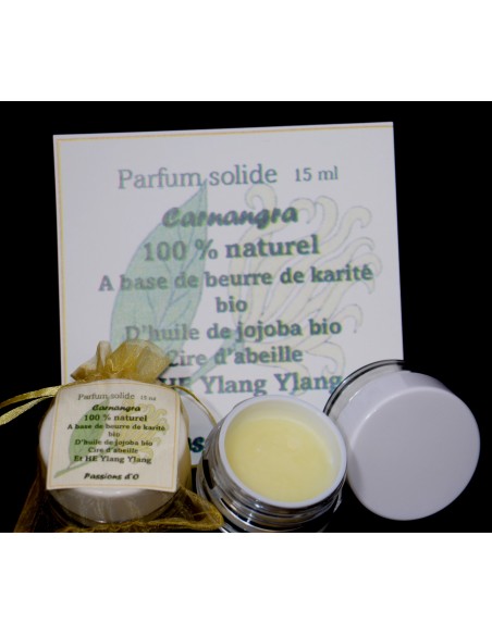 parfum solide à l'absolue de Ylang Ylang