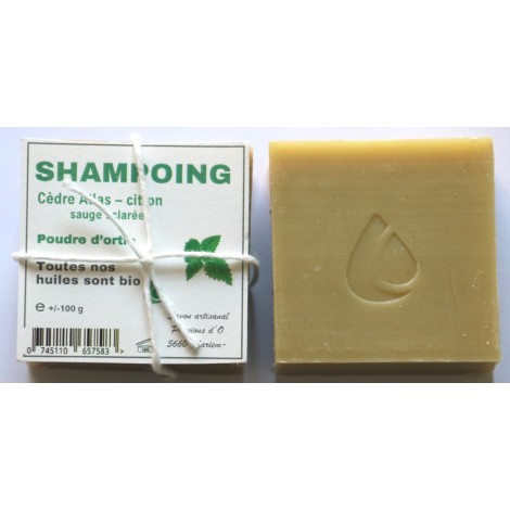 shampoo, solid with wax and lemon