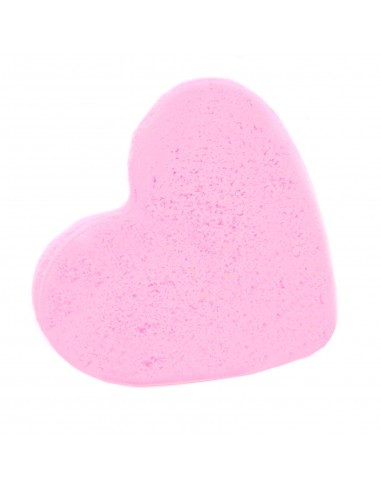 Bubble-gum love heart bath bomb
