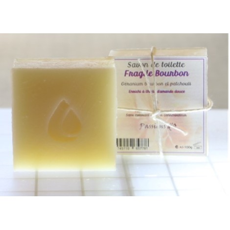 Savon artisanal Passions d'O au géranium