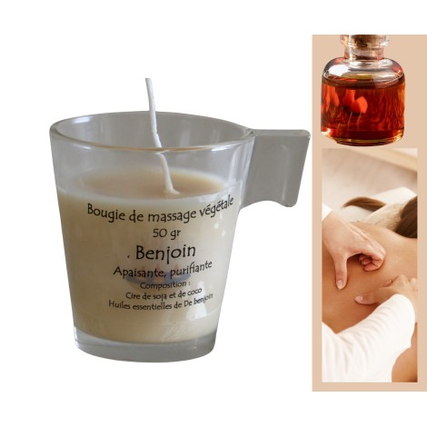 Bougie végétale de massage