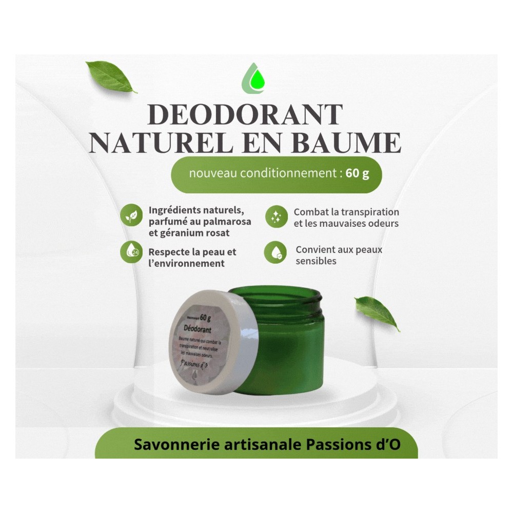 Desodorante natural y suave en bálsamo