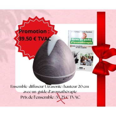 Ensemble  diffuseur et guide d'aromathérapie