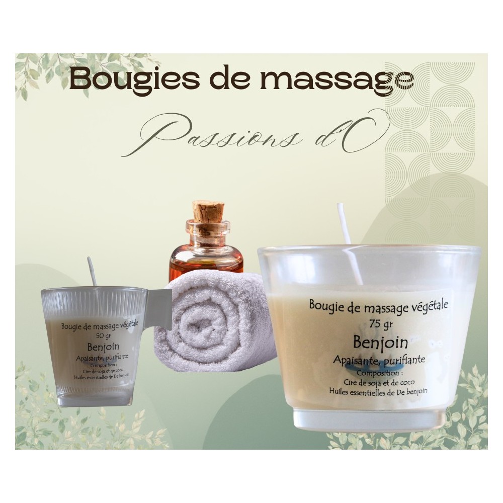 Bougie de massage au benjoin de Passions d'O Bougie de massage au benjoin de Passions d'O