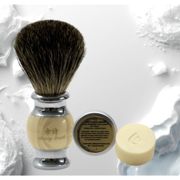 brosse de rasage en poils naturels
