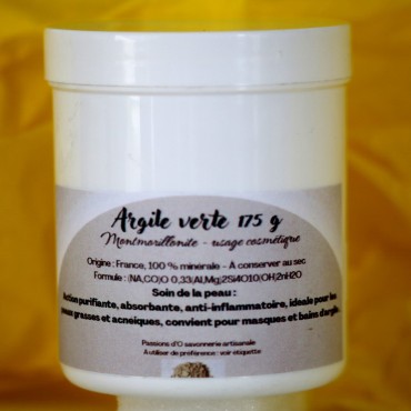Argile verte en poudre