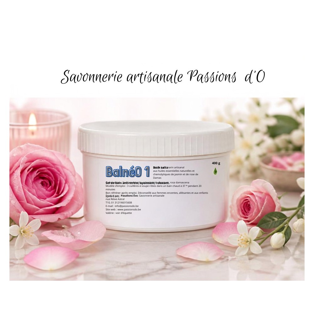 Sal de banho anti-stress Balnéo n°1 500g - Relaxamento e bem-estar no seu banho