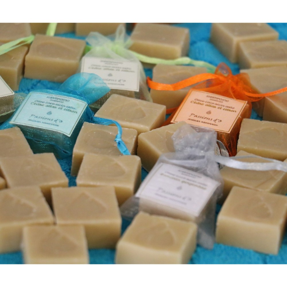 shampooing, savon artisanal à l'huile d'olive