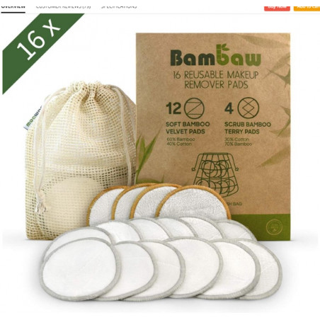 16 Lingettes lavables