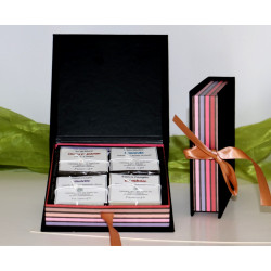 Series square box "Sonia" with attached lid