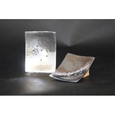 Moroccan hammered metal soap dish