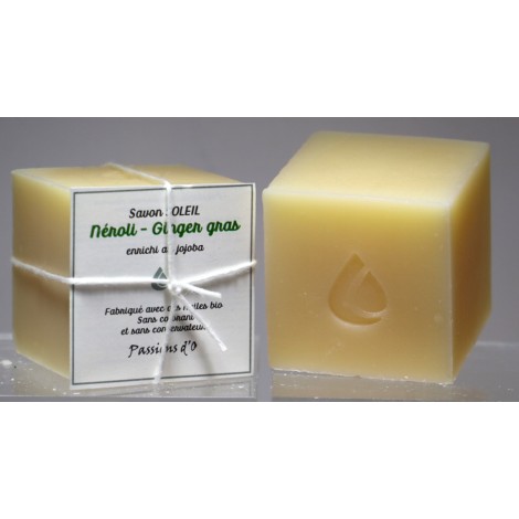 sapone artigianale Sole alle oli essenziali di neroli e ginger grass