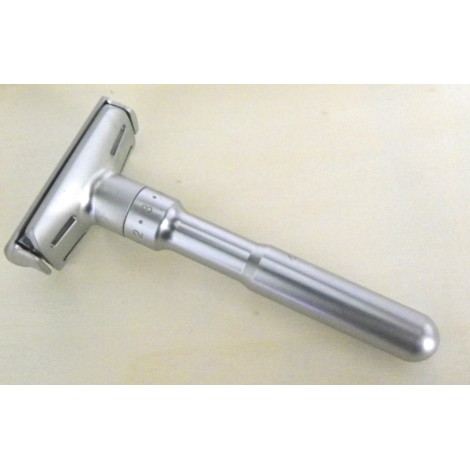 Matt stainless steel safety razor
